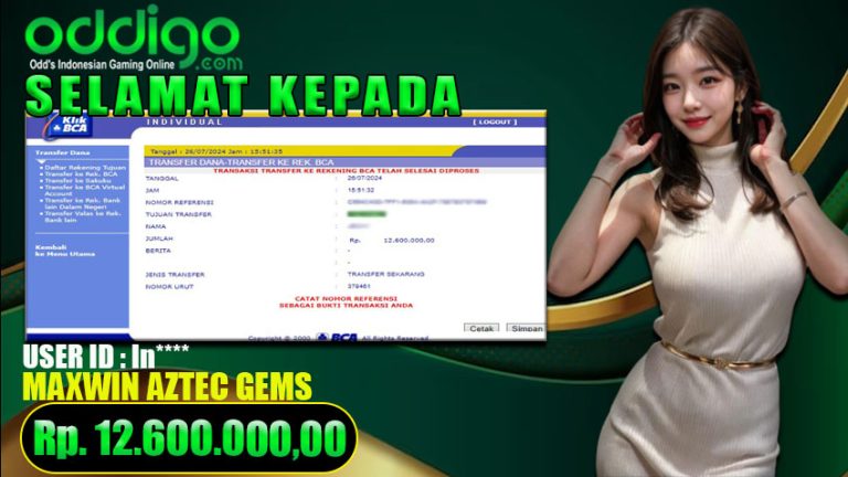 Bukti Withdraw ODDIGO 26 juli 2024