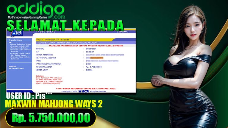 Bukti Withdraw ODDIGO 04 agustus 2024