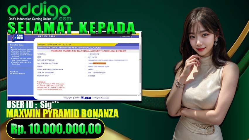 Bukti Withdraw ODDIGO 15 september 2024