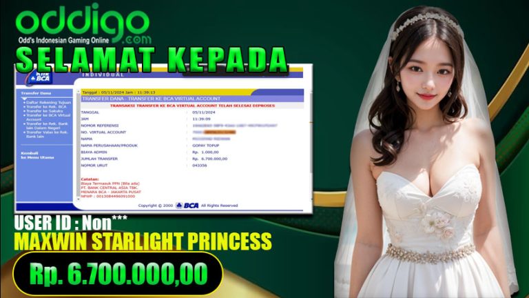 Bukti Withdraw ODDIGO 05 november 2024