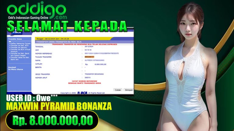 Bukti Withdraw ODDIGO 28 desember 2024