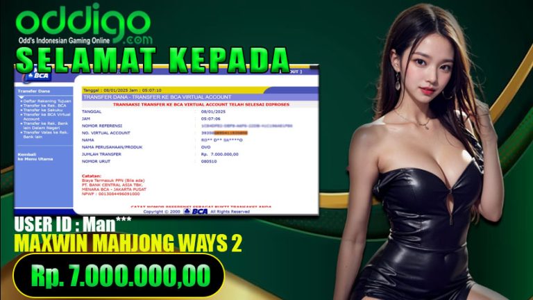 Bukti Withdraw ODDIGO 08 januari 2025