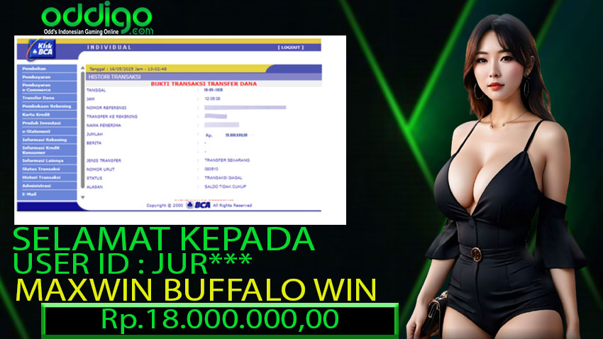 BUKTI KEMENANGAN ODDIGO 20 MEI