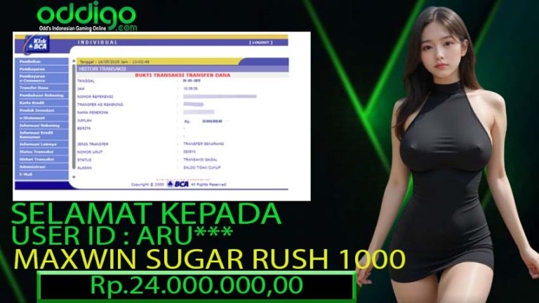 BUKTI KEMENANGAN ODDIGO 26 mei