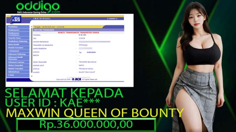 BUKTI KEMENANGAN ODDIGO 28 MEI