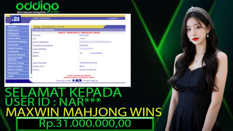 BUKTI KEMENANGAN ODDIGO 29 mei