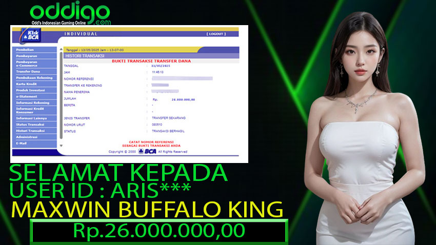 BUKTI KEMENANGAN ODDIGO 31 MEI