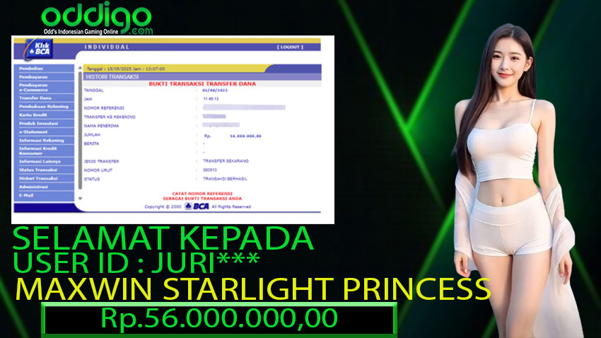 BUKTI KEMENANGAN ODDIGO 01 juni