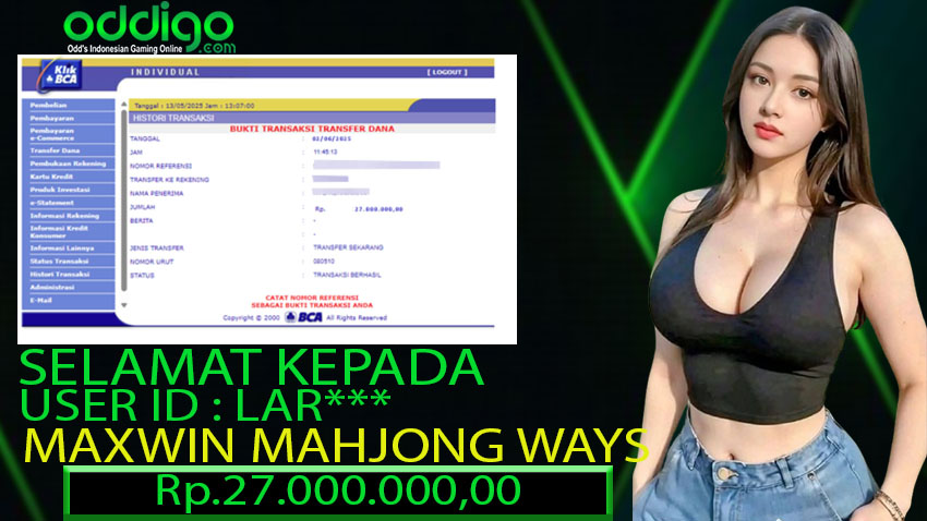 BUKTI KEMENANGAN ODDIGO 02 JUNI