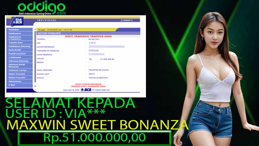 BUKTI KEMENANGAN ODDIGO 06 JUNI