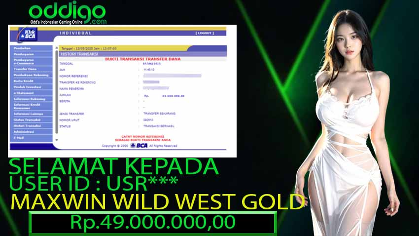 BUKTI KEMENANGAN ODDIGO 07 JUNI