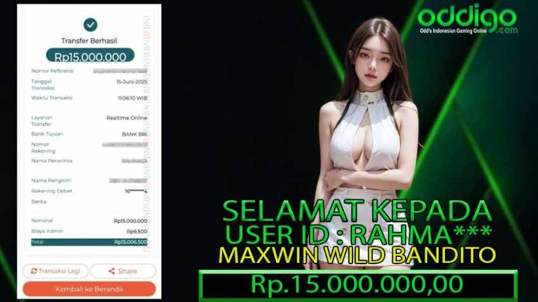 BUKTI KEMENANGAN ODDIGO 15 JUNI