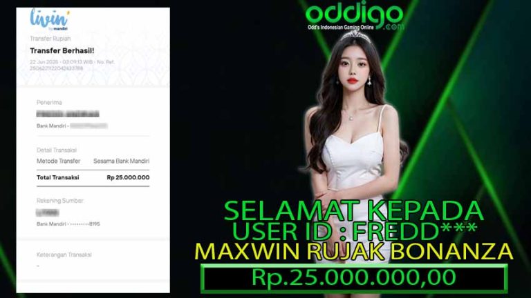 BUKTI KEMENANGAN ODDIGO 22 JUNI