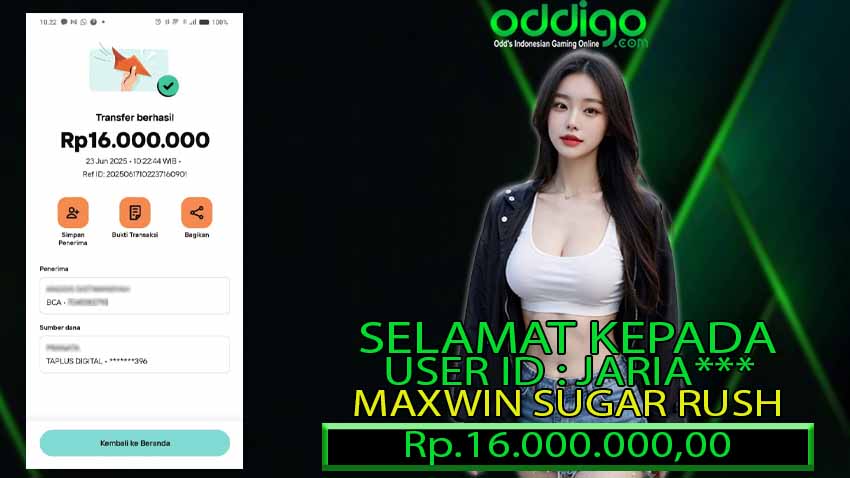 BUKTI KEMENANGAN ODDIGO 23 JUNI