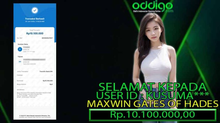 BUKTI KEMENANGAN ODDIGO 25 JUNI