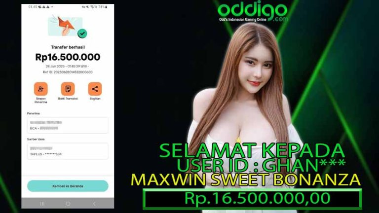 BUKTI KEMENANGAN ODDIGO 28 JUNI