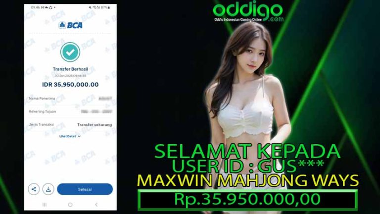 BUKTI KEMENANGAN ODDIGO 30 JUNI