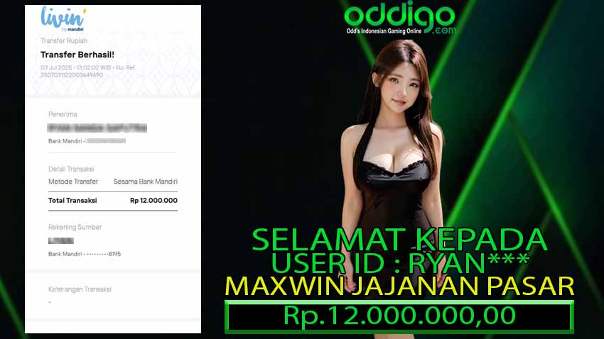 BUKTI KEMENANGAN ODDIGO 03 JULI