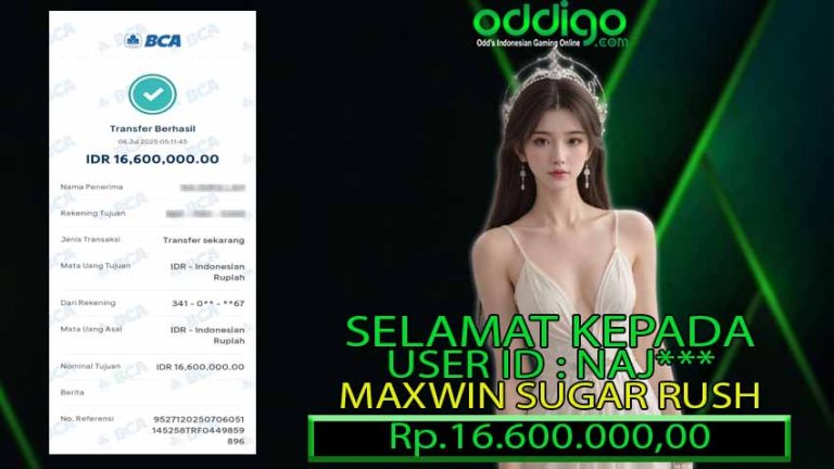 BUKTI KEMENANGAN ODDIGO 06 JULI