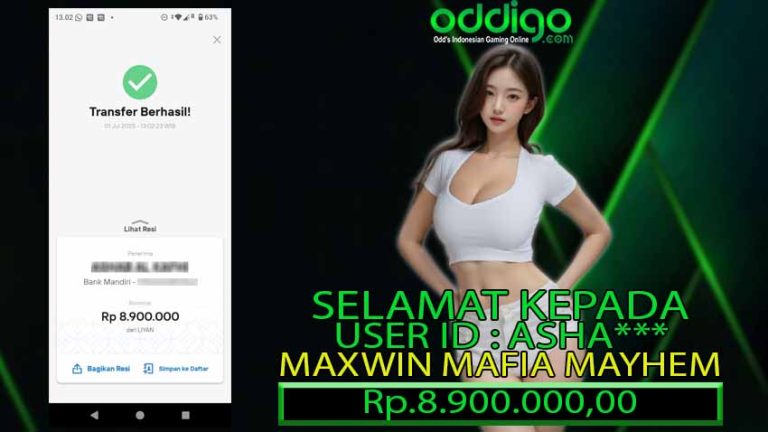 BUKTI KEMENANGAN ODDIGO 1 JULI
