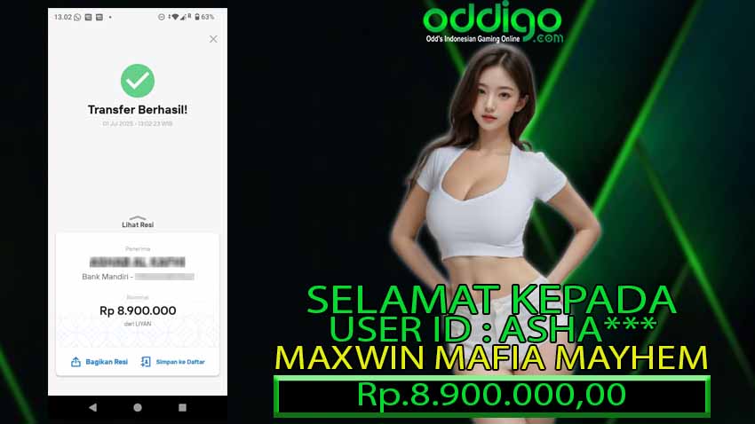 BUKTI KEMENANGAN ODDIGO 1 JULI