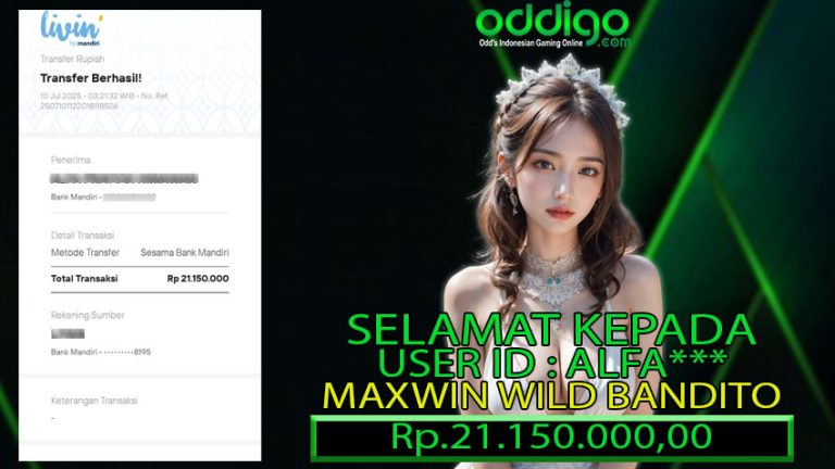 BUKTI KEMENANGAN ODDIGO 10 JULI