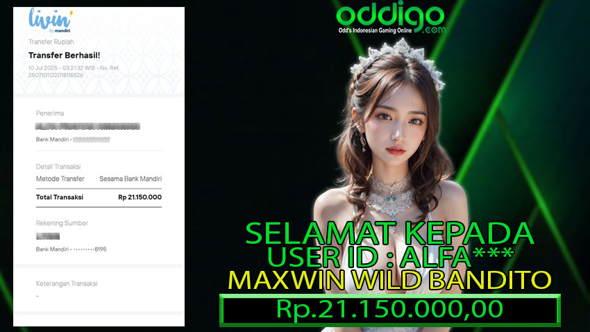 BUKTI KEMENANGAN ODDIGO 10 JULI