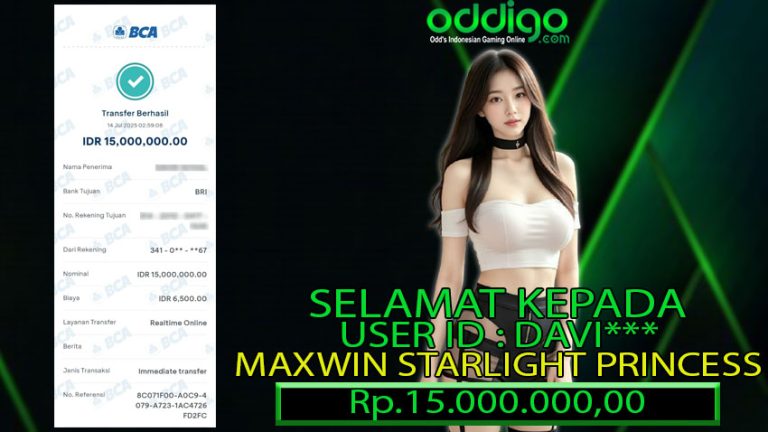 BUKTI KEMENANGAN ODDIGO 14 JULI