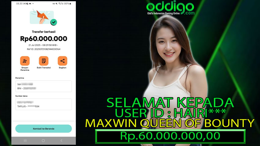 BUKTI KEMENANGAN ODDIGO 21 JULI