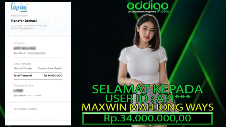BUKTI KEMENANGAN ODDIGO 22 JULI