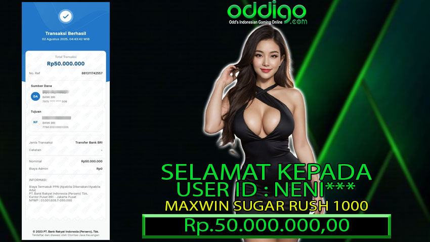 BUKTI KEMENANGAN ODDIGO 02 agustus