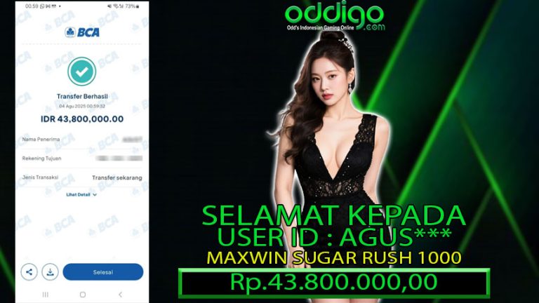BUKTI KEMENANGAN ODDIGO 04 AGUSTUS