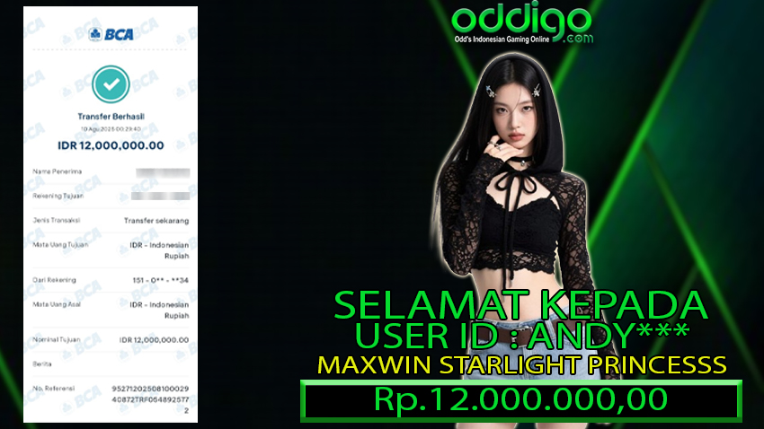 BUKTI KEMENANGAN ODDIGO 10 agustus