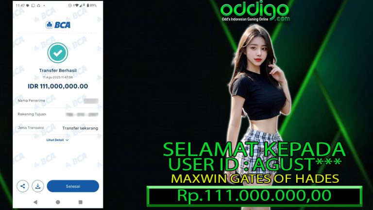 BUKTI KEMENANGAN ODDIGO 11 AGUSTUS