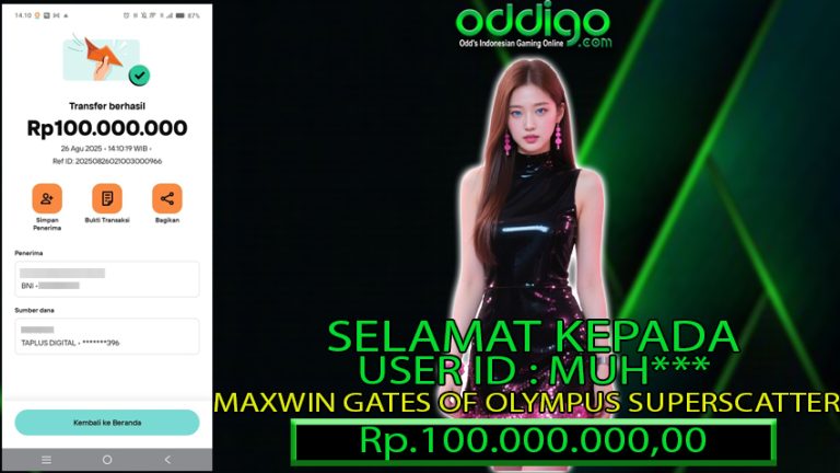 BUKTI KEMENANGAN ODDIGO 26 AGUSTUS