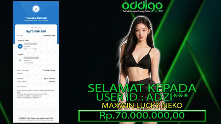 BUKTI KEMENANGAN ODDIGO 27 AGUSTUS