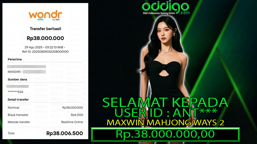 BUKTI KEMENANGAN ODDIGO 29 AGUSTUS