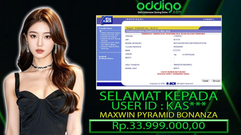 BUKTI KEMENANGAN ODDIGO 31 AGUSTUS