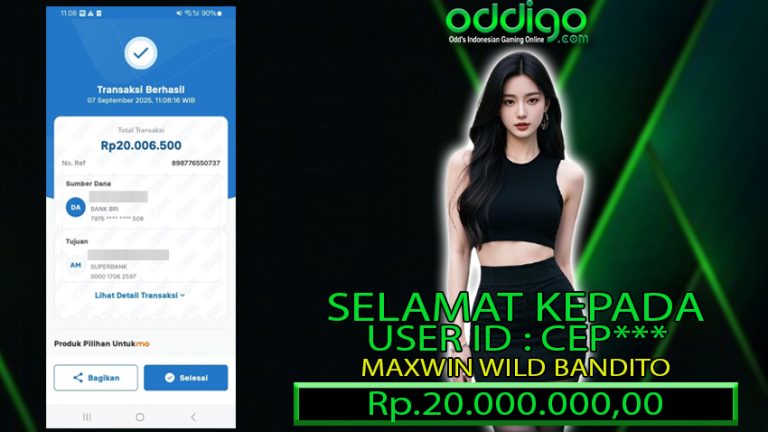 BUKTI KEMENANGAN ODDIGO 07 SEPTEMBER