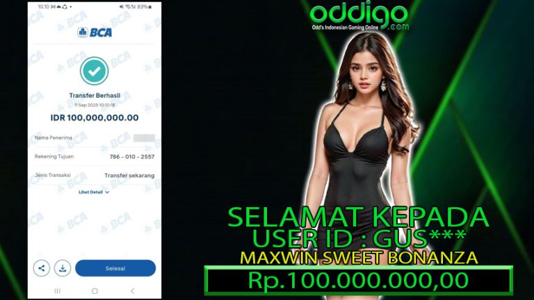 BUKTI KEMENANGAN ODDIGO 11 SEPTEMBER