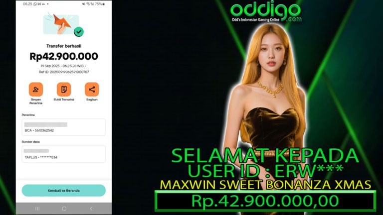 BUKTI KEMENANGAN ODDIGO 19 SEPTEMBER