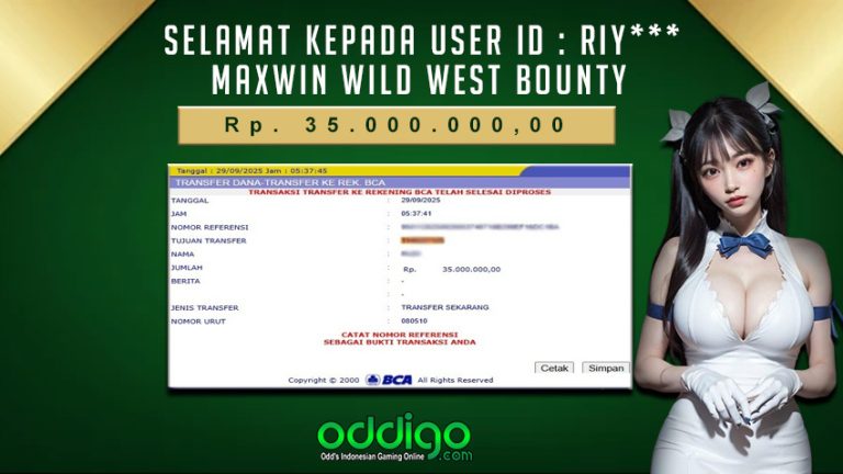 Bukti Bayar Oddigo 29 september 2025