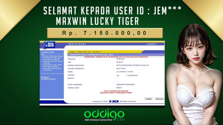 Bukti Bayar Oddigo 30 september 2025