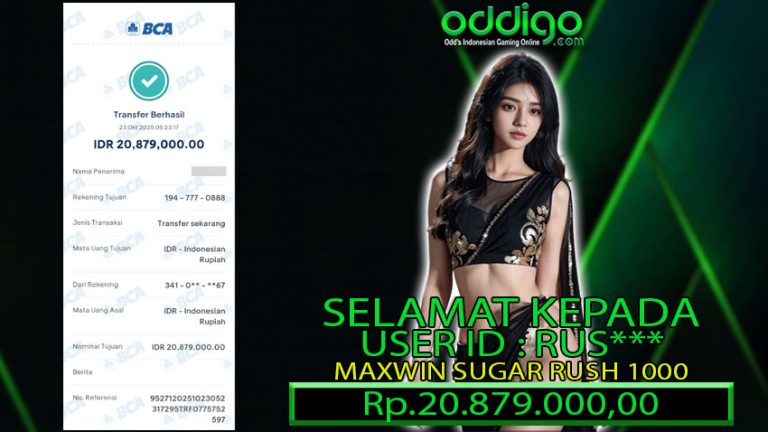 BUKTI KEMENANGAN ODDIGO 23 OKT