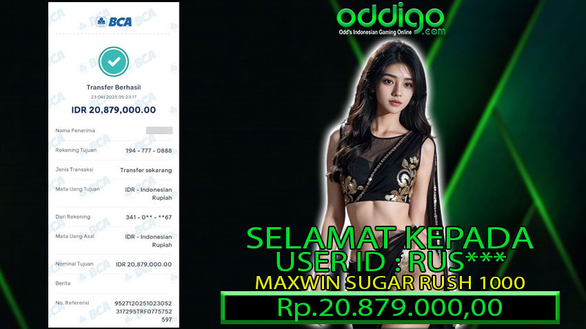 BUKTI KEMENANGAN ODDIGO 23 OKT