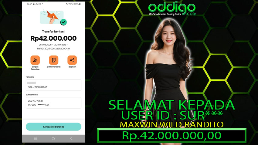 BUKTI KEMENANGAN ODDIGO 26 OKT