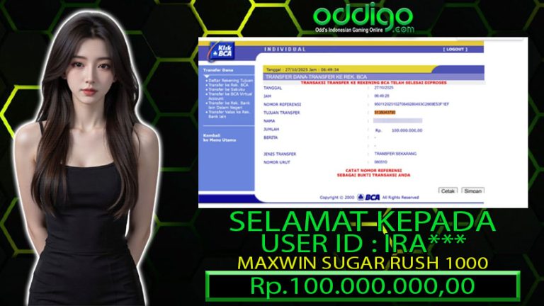 BUKTI KEMENANGAN ODDIGO 27 OKT