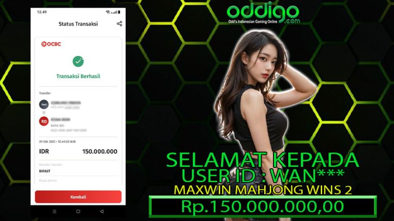 BUKTI KEMENANGAN ODDIGO 29 OKT