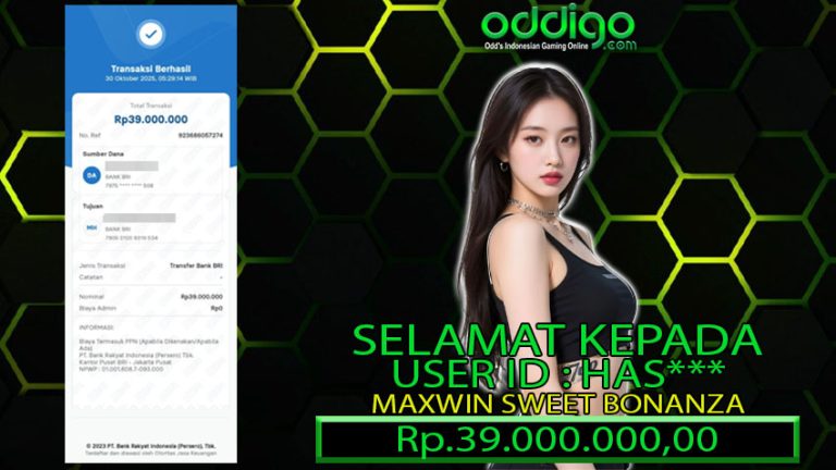 BUKTI KEMENANGAN ODDIGO 30 okt