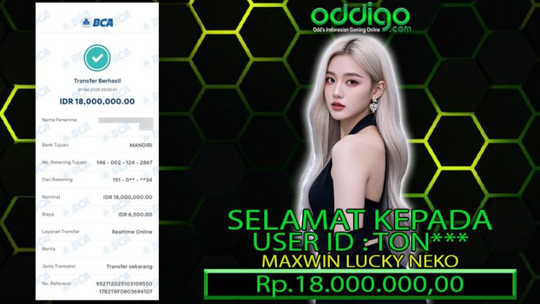 BUKTI KEMENANGAN ODDIGO 31 OKT